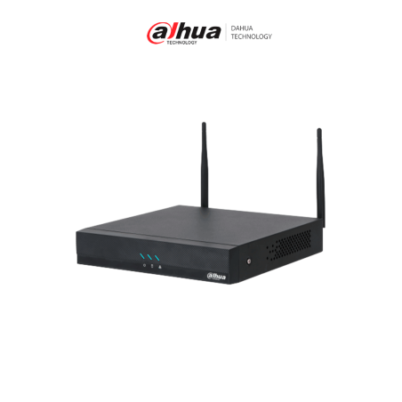 NVR WiFi de 16MP, 8 Canales IP, SMD+, Protección Perimetral, IA por cámara, H.265, Salidas HDMI &VGA, 1 Bahía de Disco Duro, 1 E